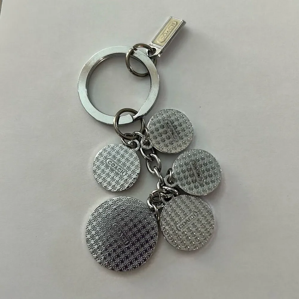 COACH Vintage Dangling Disc Keychain - Picture 4 of 5